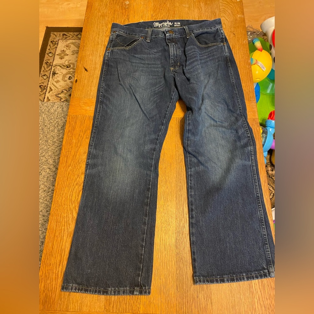 Wrangler retro slim boot. 34x30